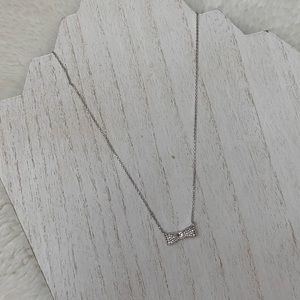 Silver Mini Bow Necklace